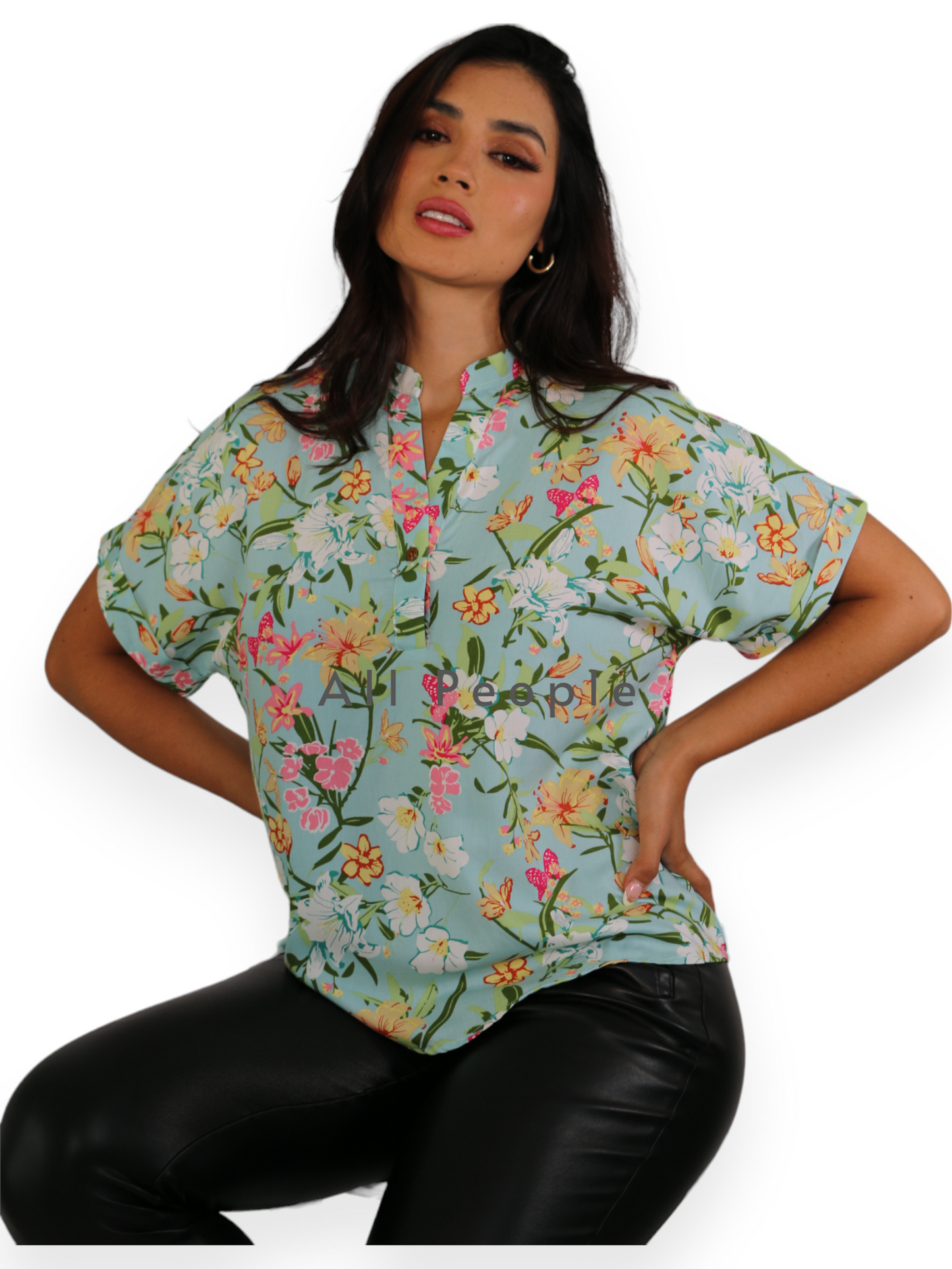 Blusa Manga China Verde