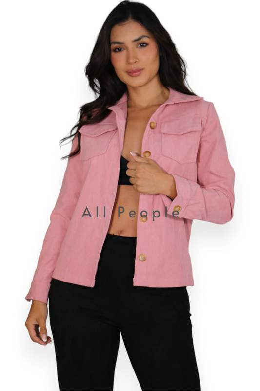 Chaqueta Pana Rosa