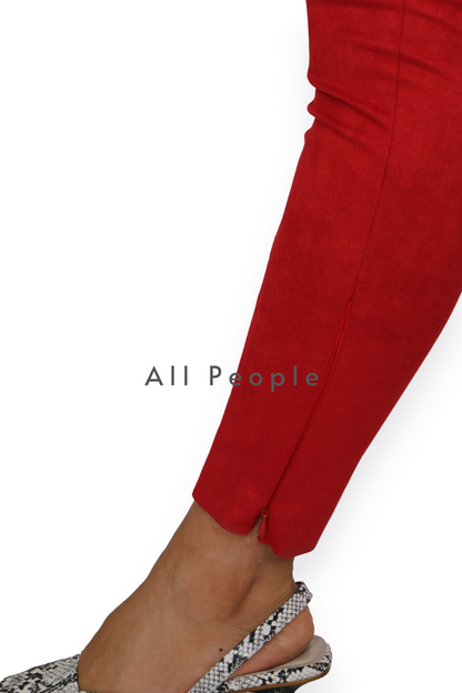 Pantalón Gamuza Rojo